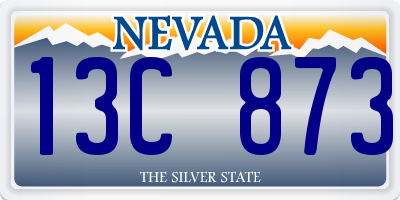 NV license plate 13C873