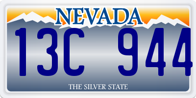 NV license plate 13C944