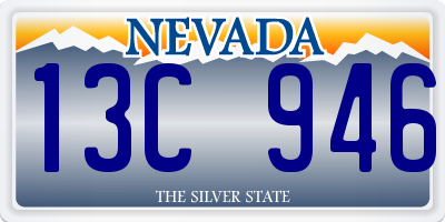 NV license plate 13C946