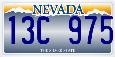 NV license plate 13C975