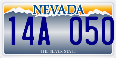NV license plate 14A050