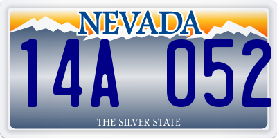 NV license plate 14A052