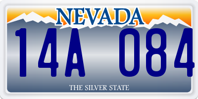 NV license plate 14A084