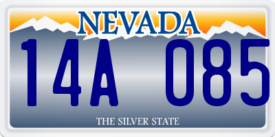 NV license plate 14A085