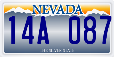NV license plate 14A087