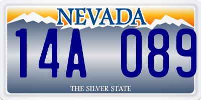 NV license plate 14A089