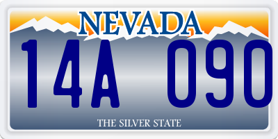 NV license plate 14A090