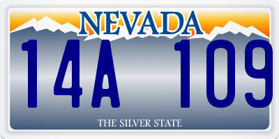 NV license plate 14A109