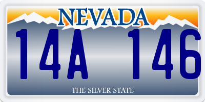 NV license plate 14A146