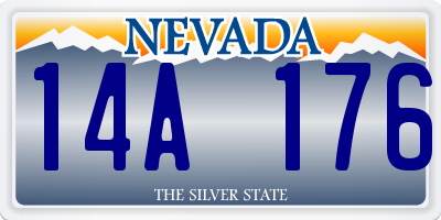 NV license plate 14A176