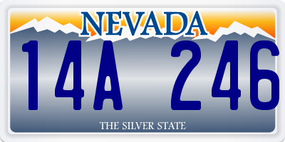 NV license plate 14A246