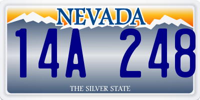 NV license plate 14A248