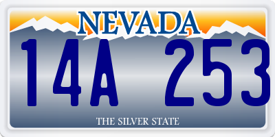 NV license plate 14A253