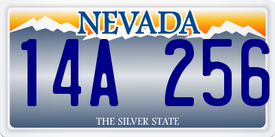 NV license plate 14A256
