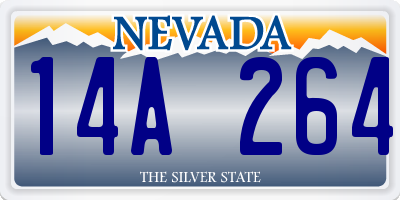 NV license plate 14A264