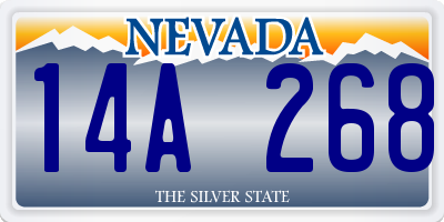 NV license plate 14A268