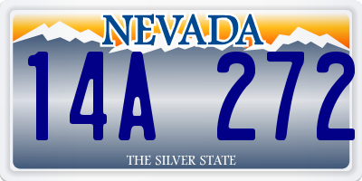 NV license plate 14A272