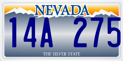 NV license plate 14A275