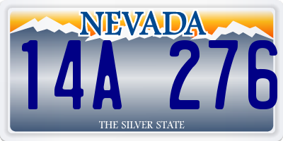 NV license plate 14A276