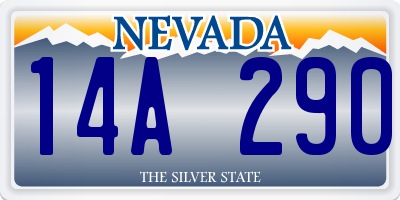 NV license plate 14A290