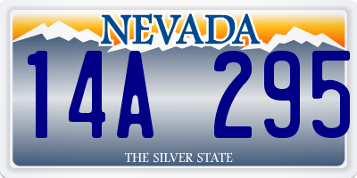 NV license plate 14A295