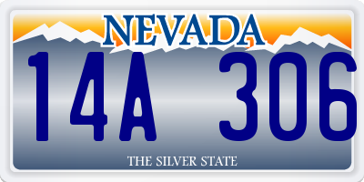 NV license plate 14A306