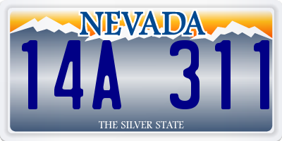 NV license plate 14A311