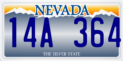 NV license plate 14A364