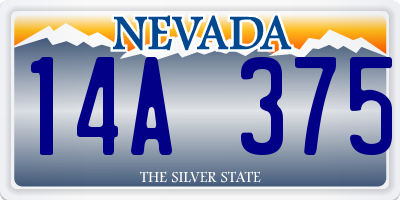 NV license plate 14A375