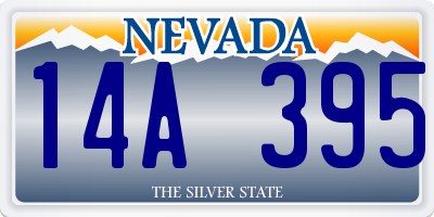 NV license plate 14A395