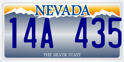 NV license plate 14A435