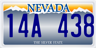 NV license plate 14A438