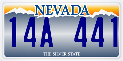 NV license plate 14A441