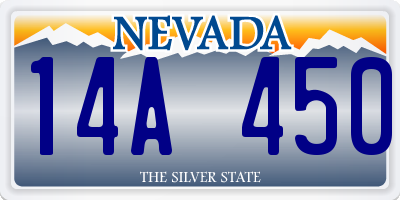 NV license plate 14A450