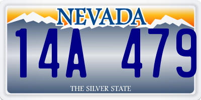 NV license plate 14A479
