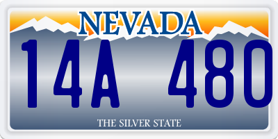 NV license plate 14A480