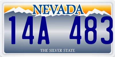 NV license plate 14A483