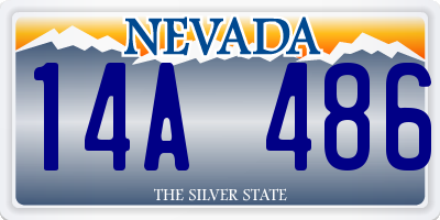 NV license plate 14A486