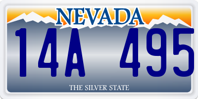 NV license plate 14A495
