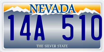 NV license plate 14A510