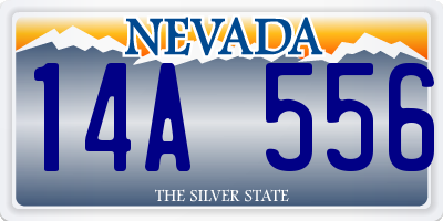 NV license plate 14A556