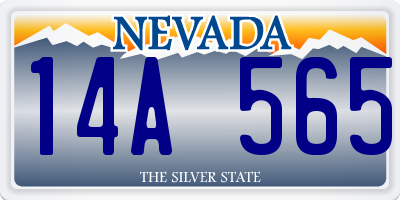 NV license plate 14A565