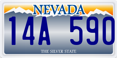NV license plate 14A590