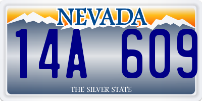 NV license plate 14A609