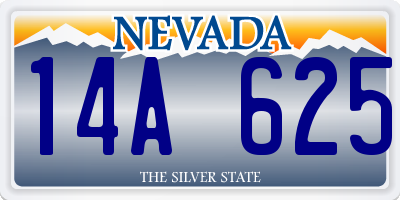 NV license plate 14A625