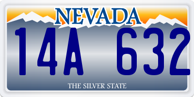 NV license plate 14A632