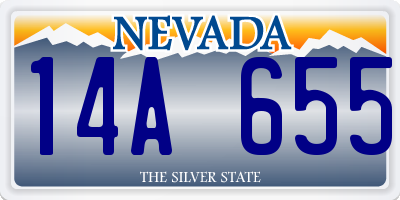 NV license plate 14A655