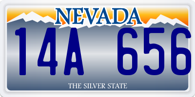 NV license plate 14A656