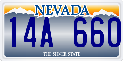 NV license plate 14A660