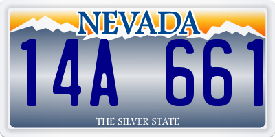 NV license plate 14A661